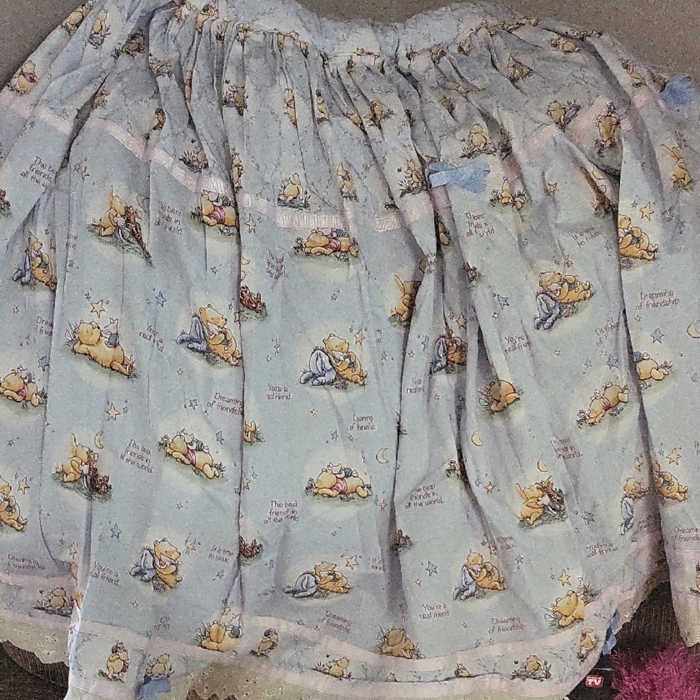 Blue Printed Women's Skirt Winnie the pooh